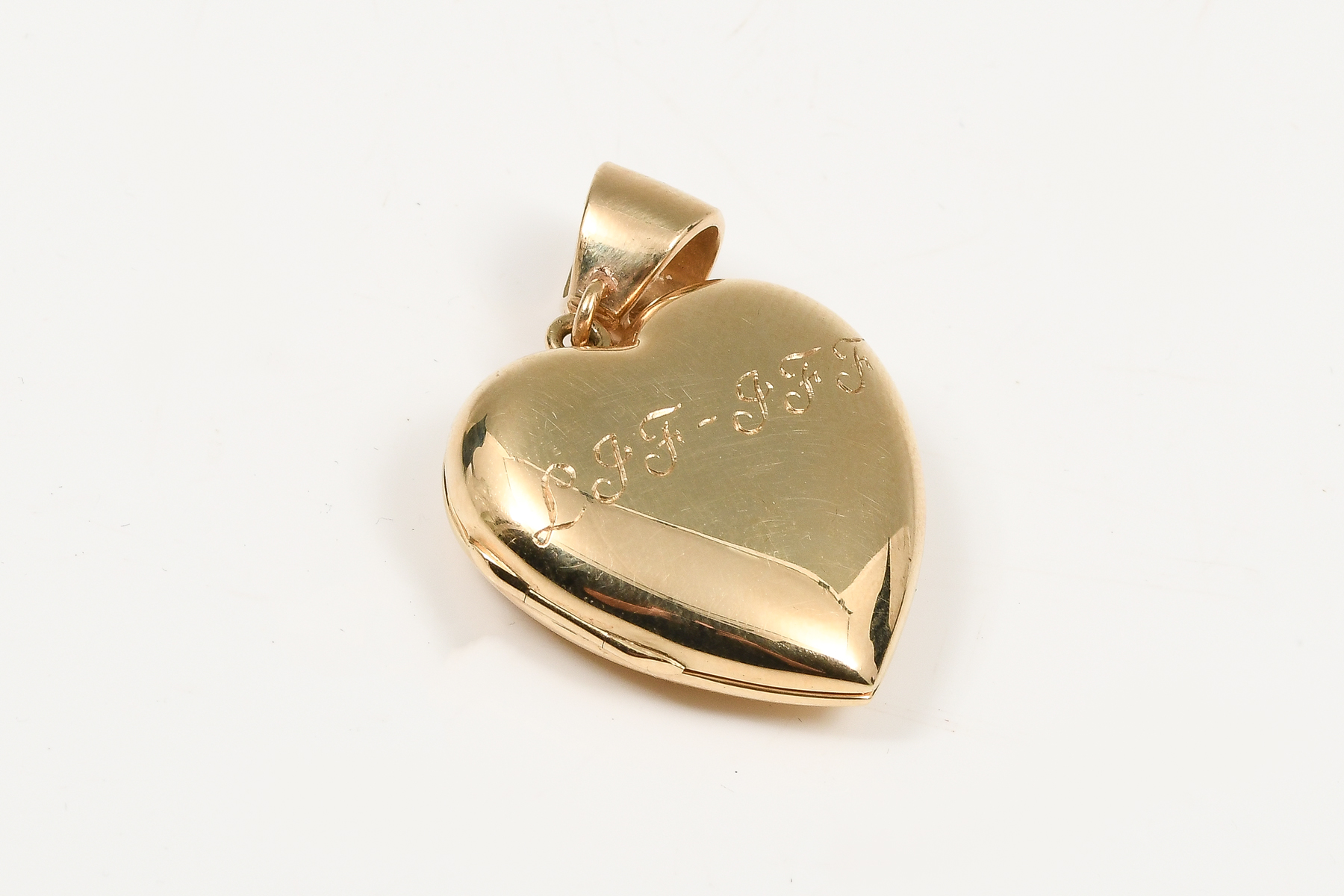 14K GOLD TIFFANY HEART PENDANT  2765ba