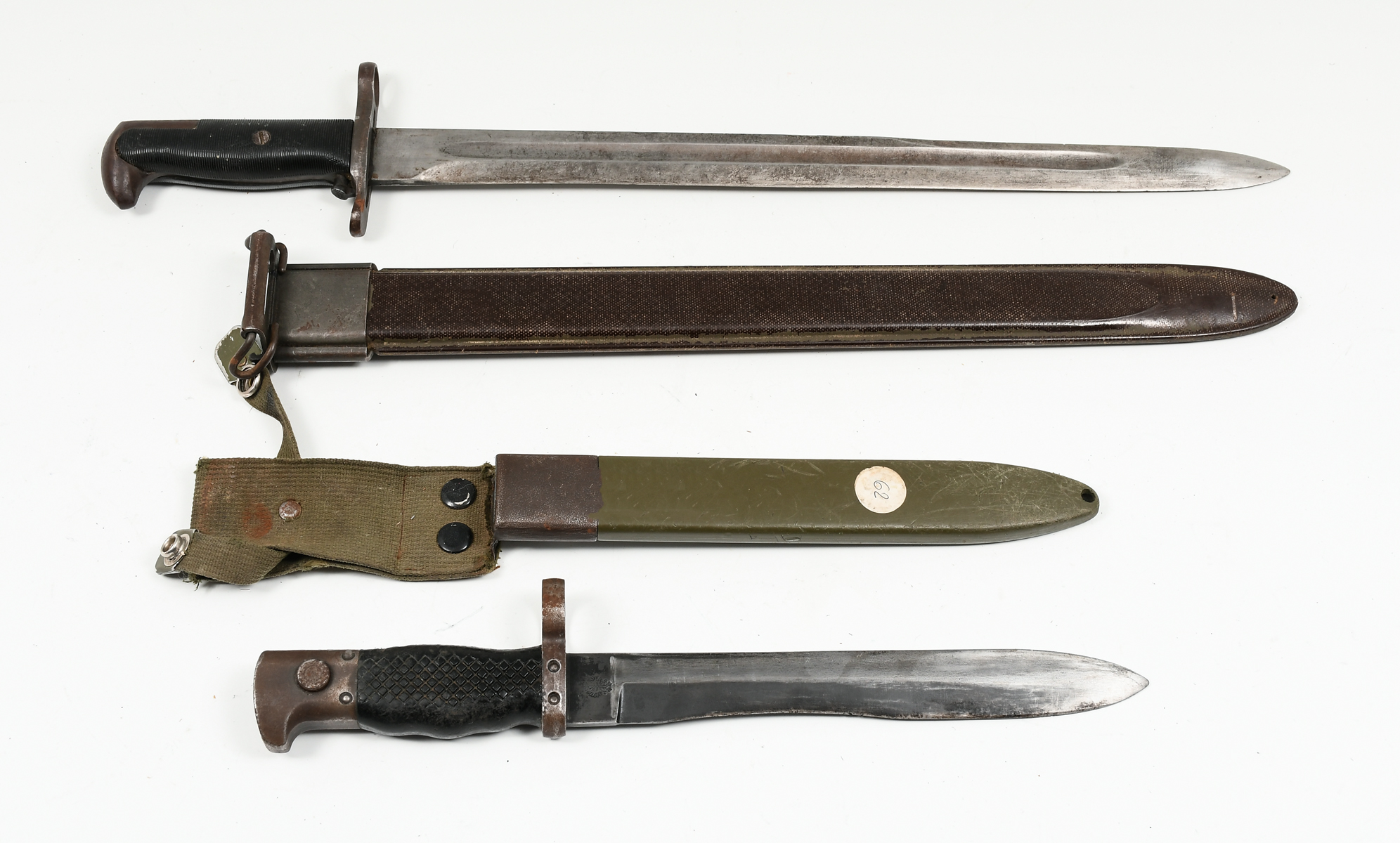 TWO U.S. MILITARY BAYONETS: 1)