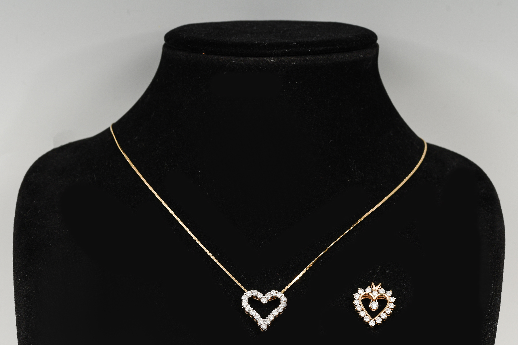 14K YELLOW GOLD DIAMOND HEART PENDANT 276769