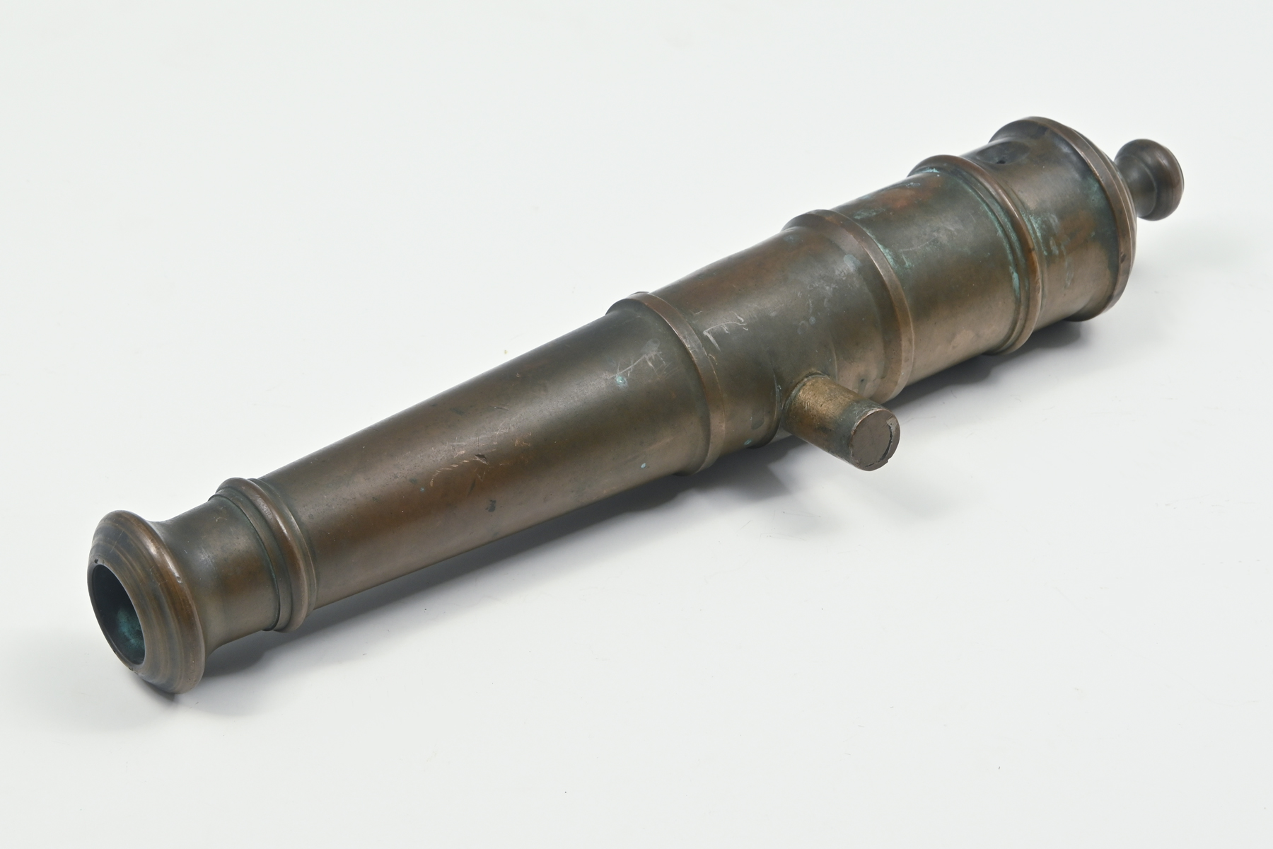 ANTIQUE 19TH CENTURY BRONZE SIGNAL CANNON: