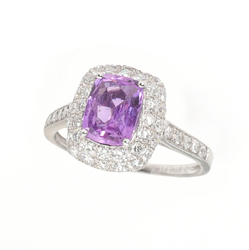 PLATINUM PINK SAPPHIRE DIAMOND 2768e9