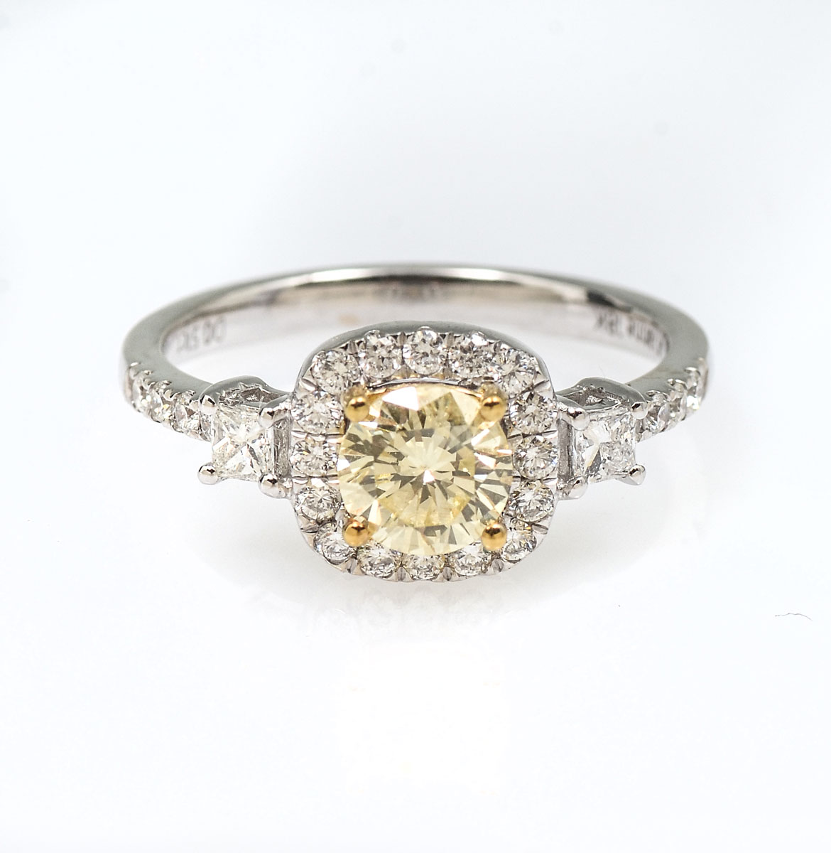 18K 2 TONE 76 CT FANCY YELLOW 276a48