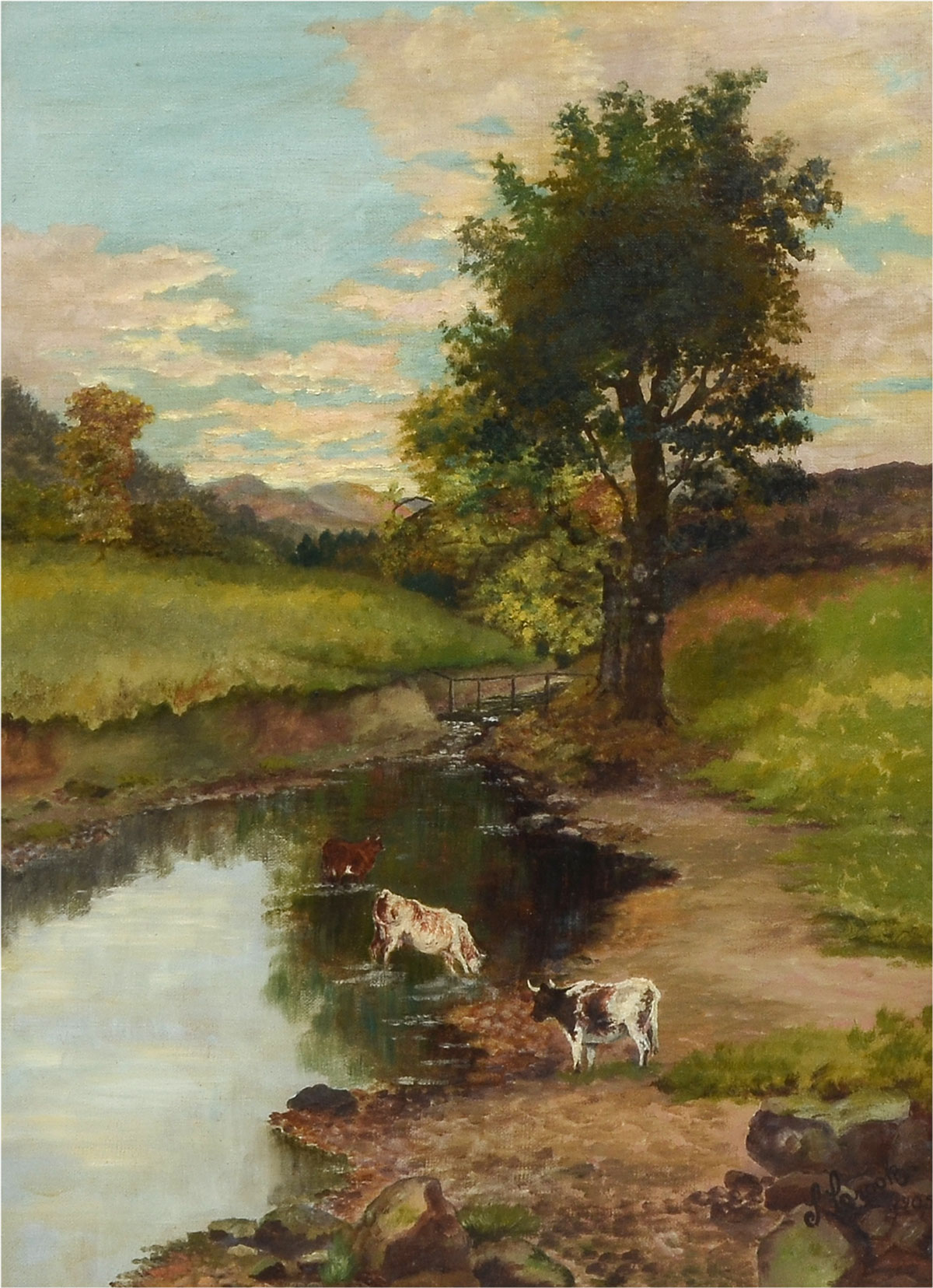 LANDSCAPE PAINTING BY L CROOK 276b19