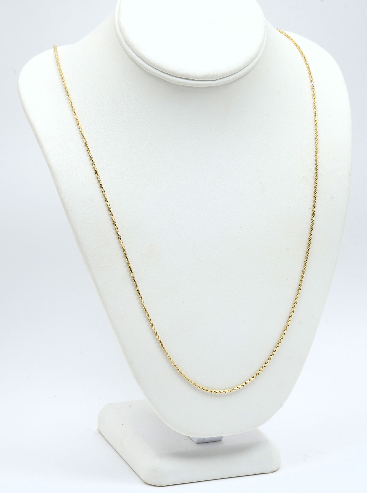14K 30'' SOLID ROPE CHAIN: 30''