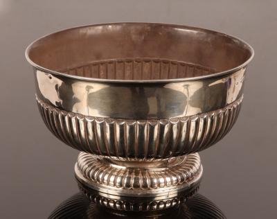 A Victorian silver rose bowl, London