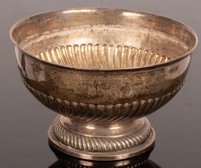 A late Victorian silver rose bowl  2795f2
