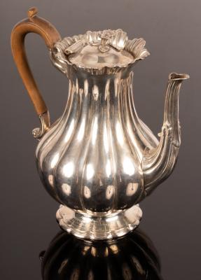 A William IV silver coffee pot  27962d