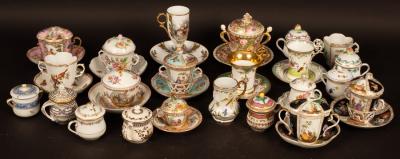 A collection of Continental two-handled