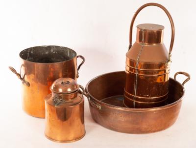 A two-handled copper preserving