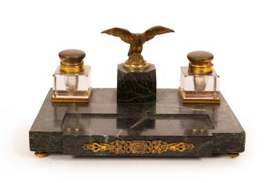 An Empire style inkstand with eagle