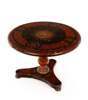 A 19th Century miniature tilt-top table,