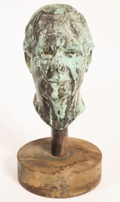 Gordon 20th Century Bronze Bust thought 27973a