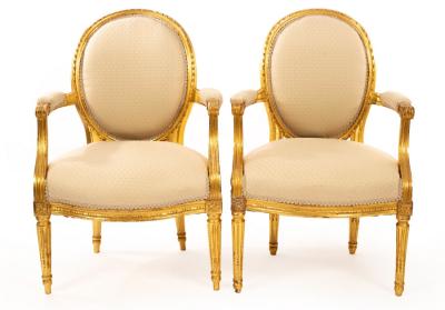 A pair of Louis XIV style armchairs 279765