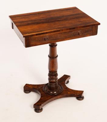 An early Victorian rosewood table,