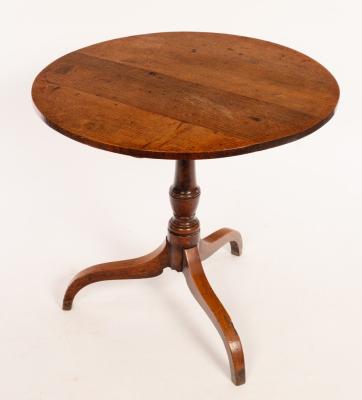 A 19th Century circular oak table