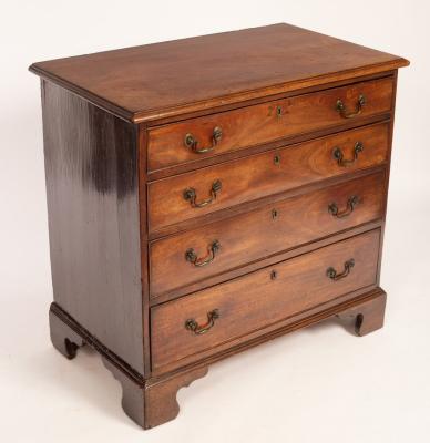 A George III mahogany chest fitted