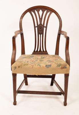 A late 18th Century mahogany armchair  2797c4