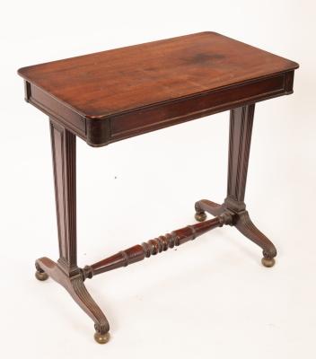A late Regency mahogany table,