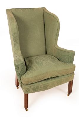 An 18th Century upholstered wing 2797cb
