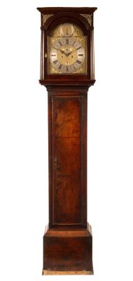 An 18th Century walnut longcase clock,