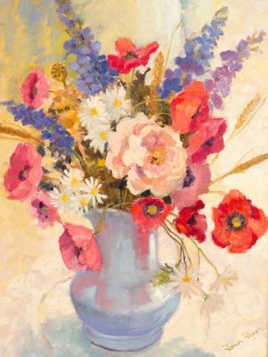 Joan Jones/Vase of Poppies and
