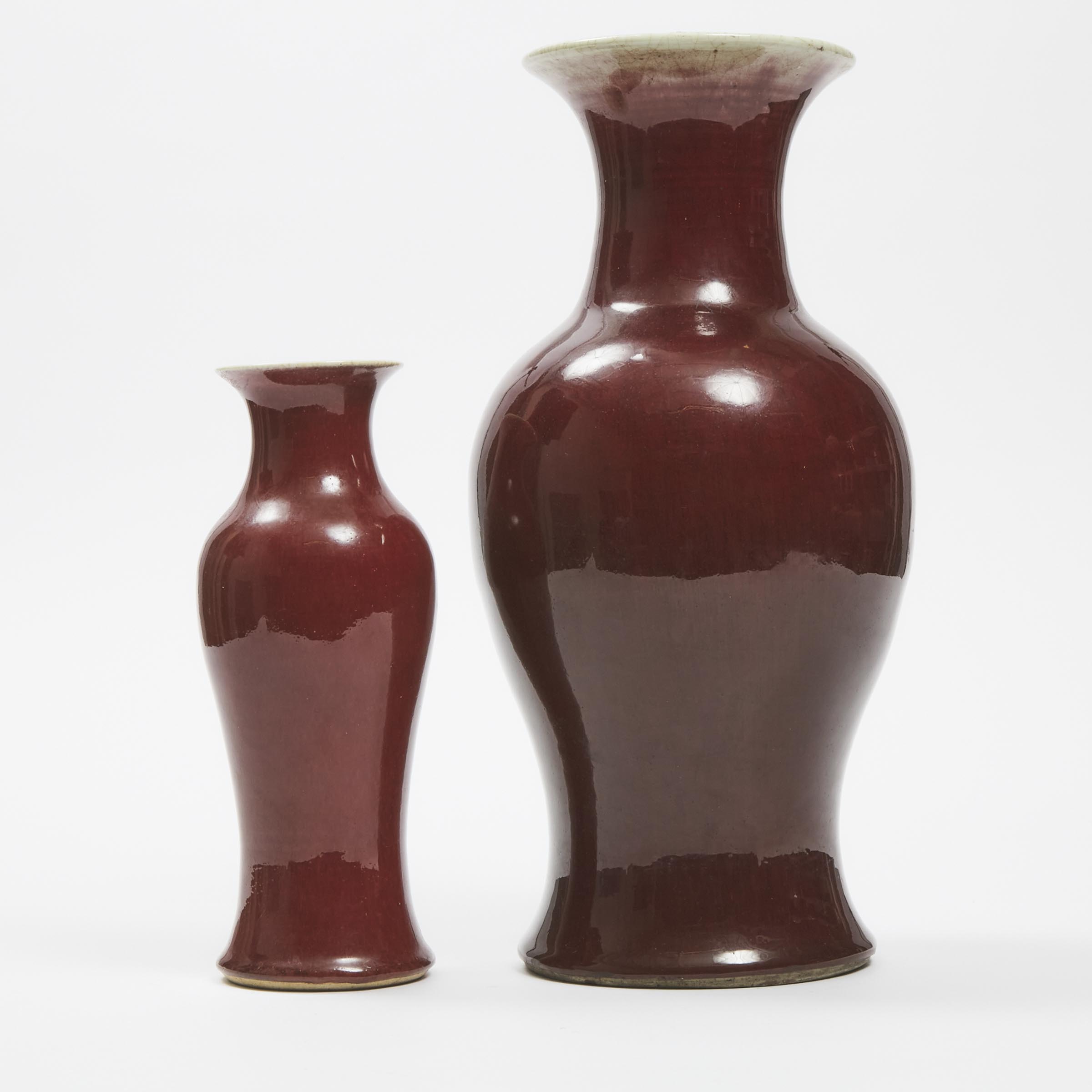 Two Langyao Glazed Vases 19th 279aeb