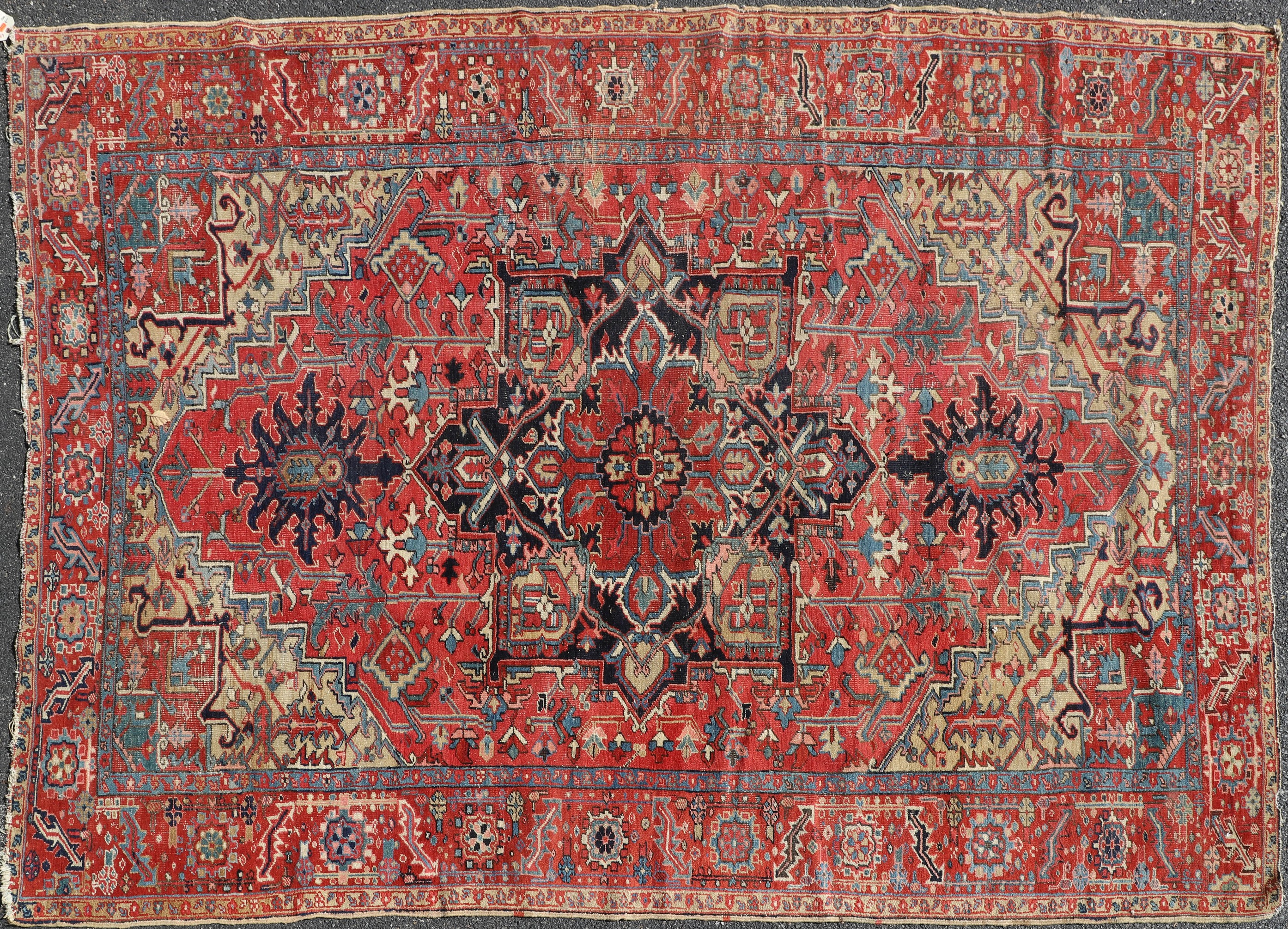 7 8 X 11 4 Antique Persian Heriz 27a339