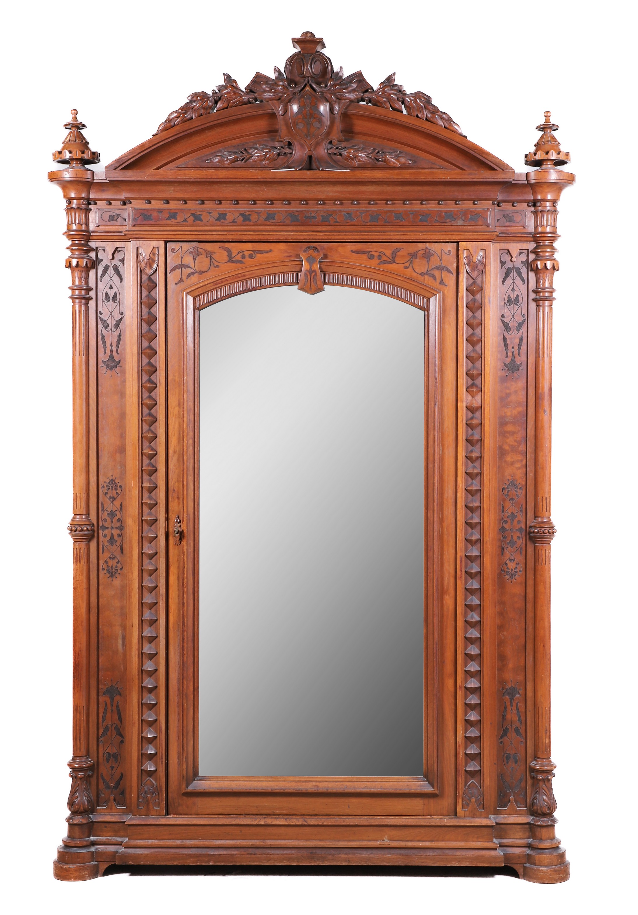 Carved walnut Renaissance Revival