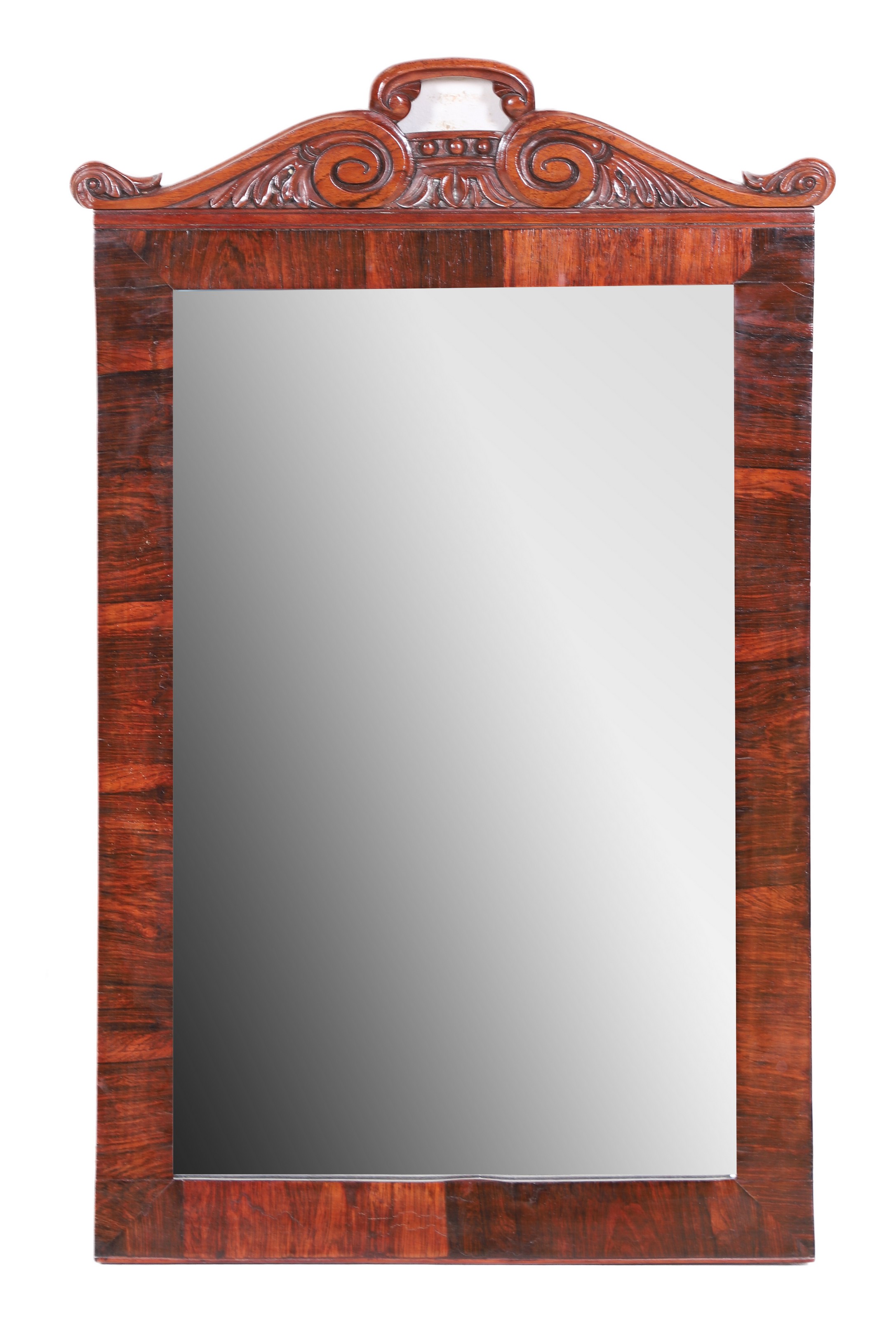 Continental Rosewood Wall Mirror,