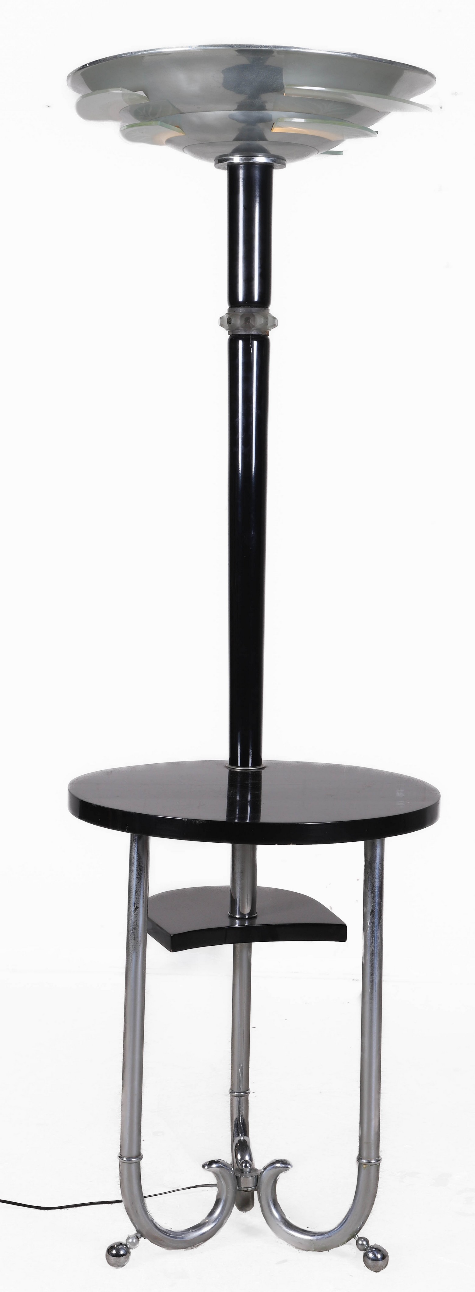 Deco Style ebonized floor lamp