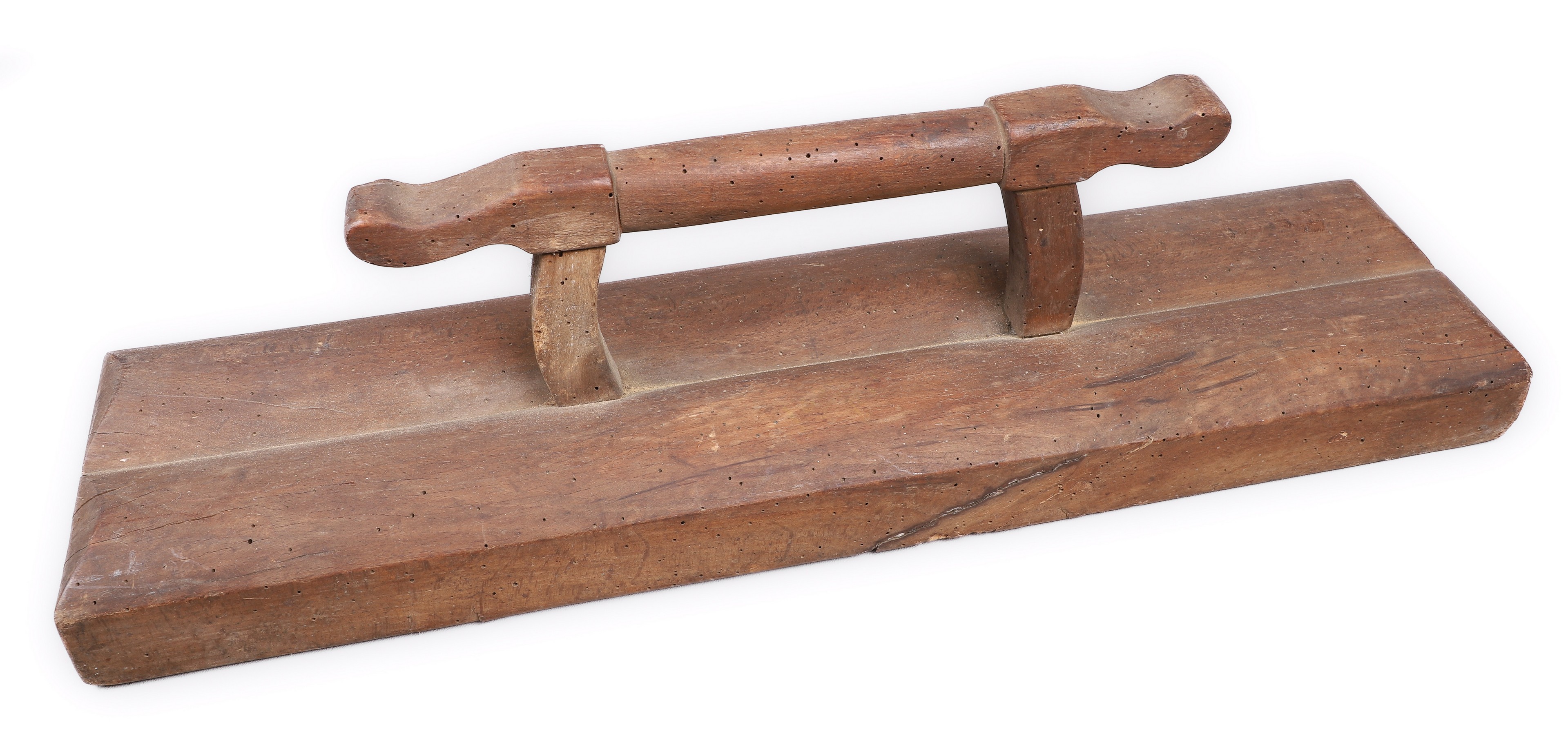 Wood mangle board, 12-3/4 handle, 22