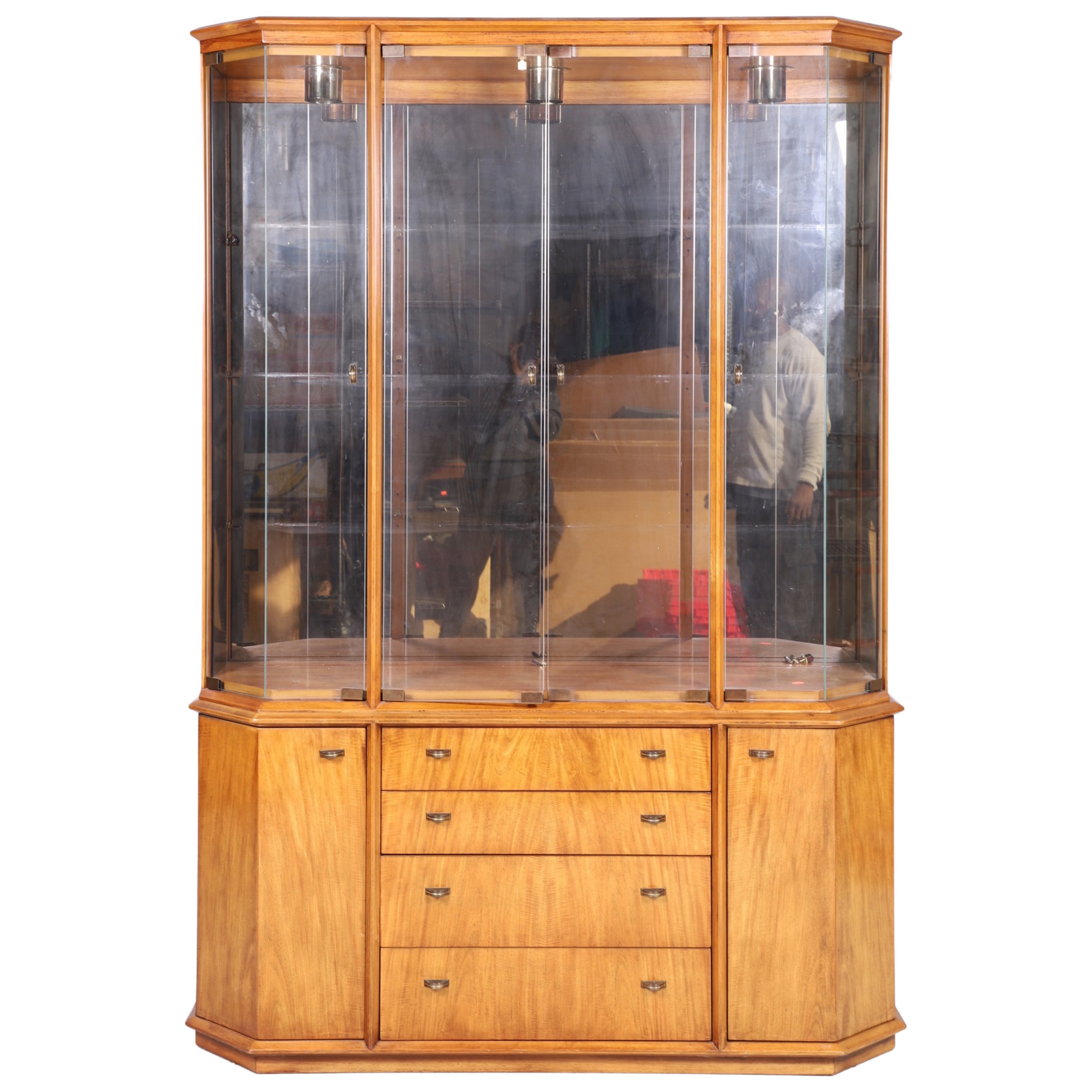 Drexel Deco style 2 pc china cabinet  27a4eb