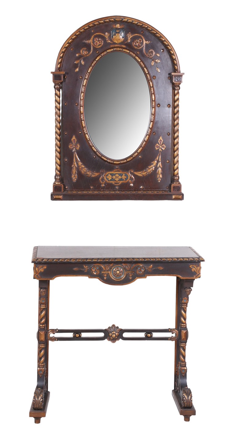 Italian style console table and