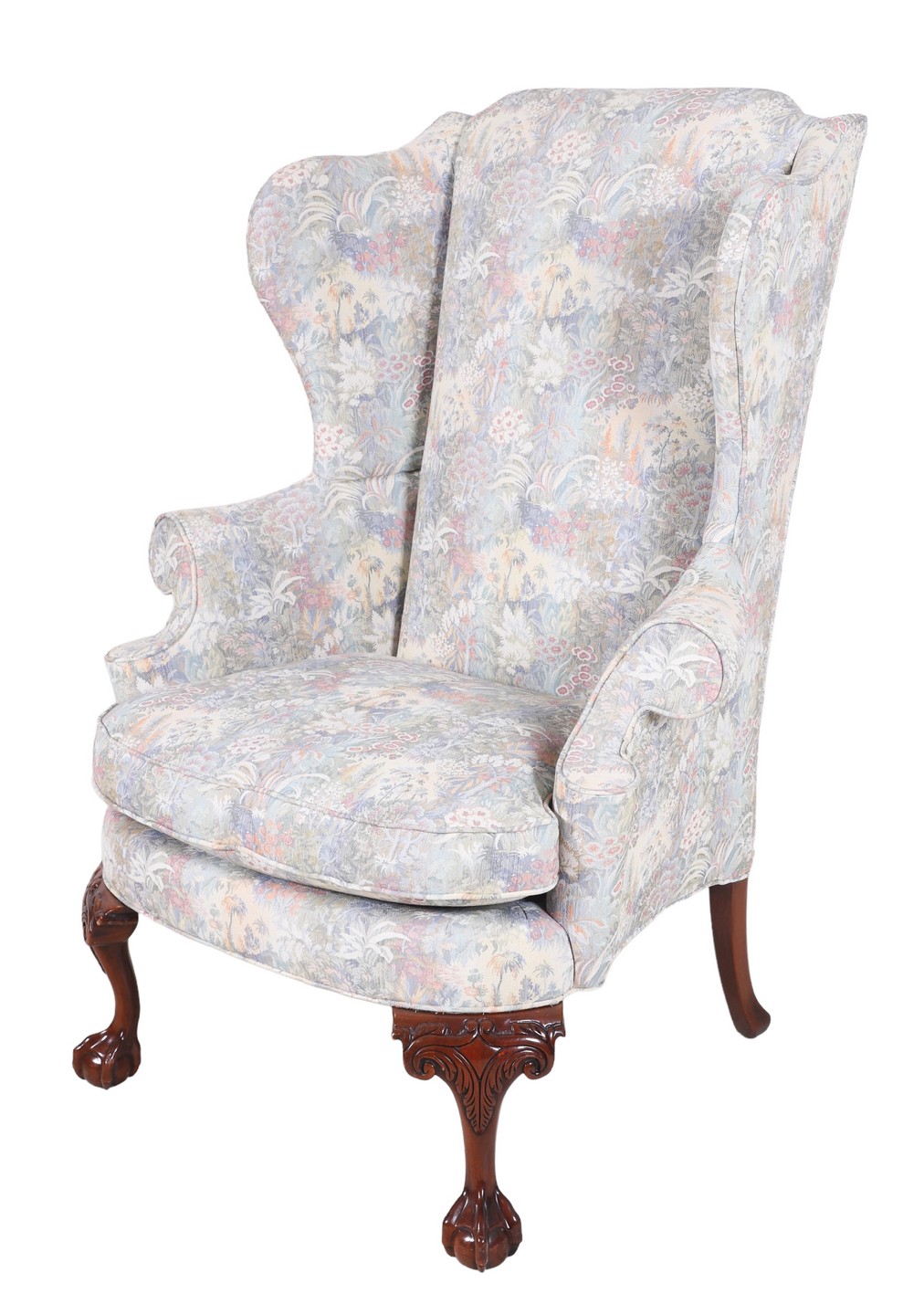 JJ Holley Chippendale style upholstered