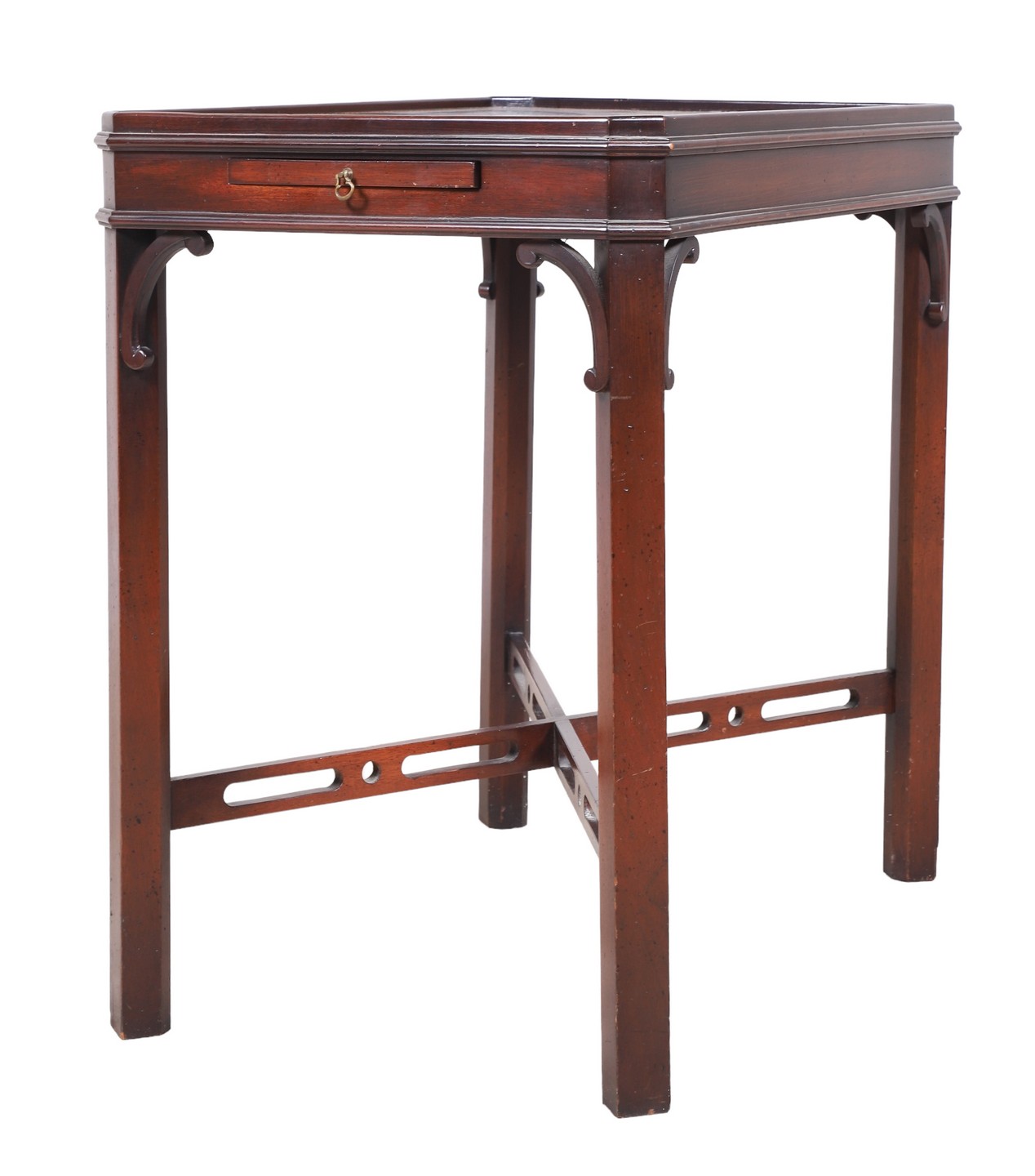 Chinese Chippendale style mahogany side
