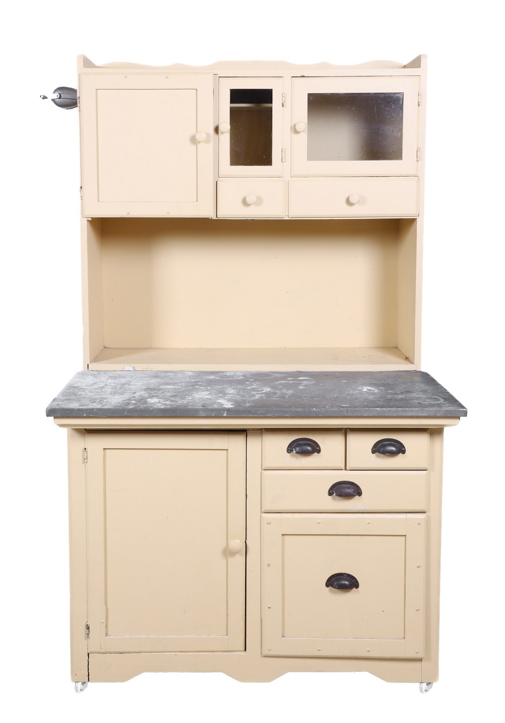 Painted Kitchenette, cream painted,