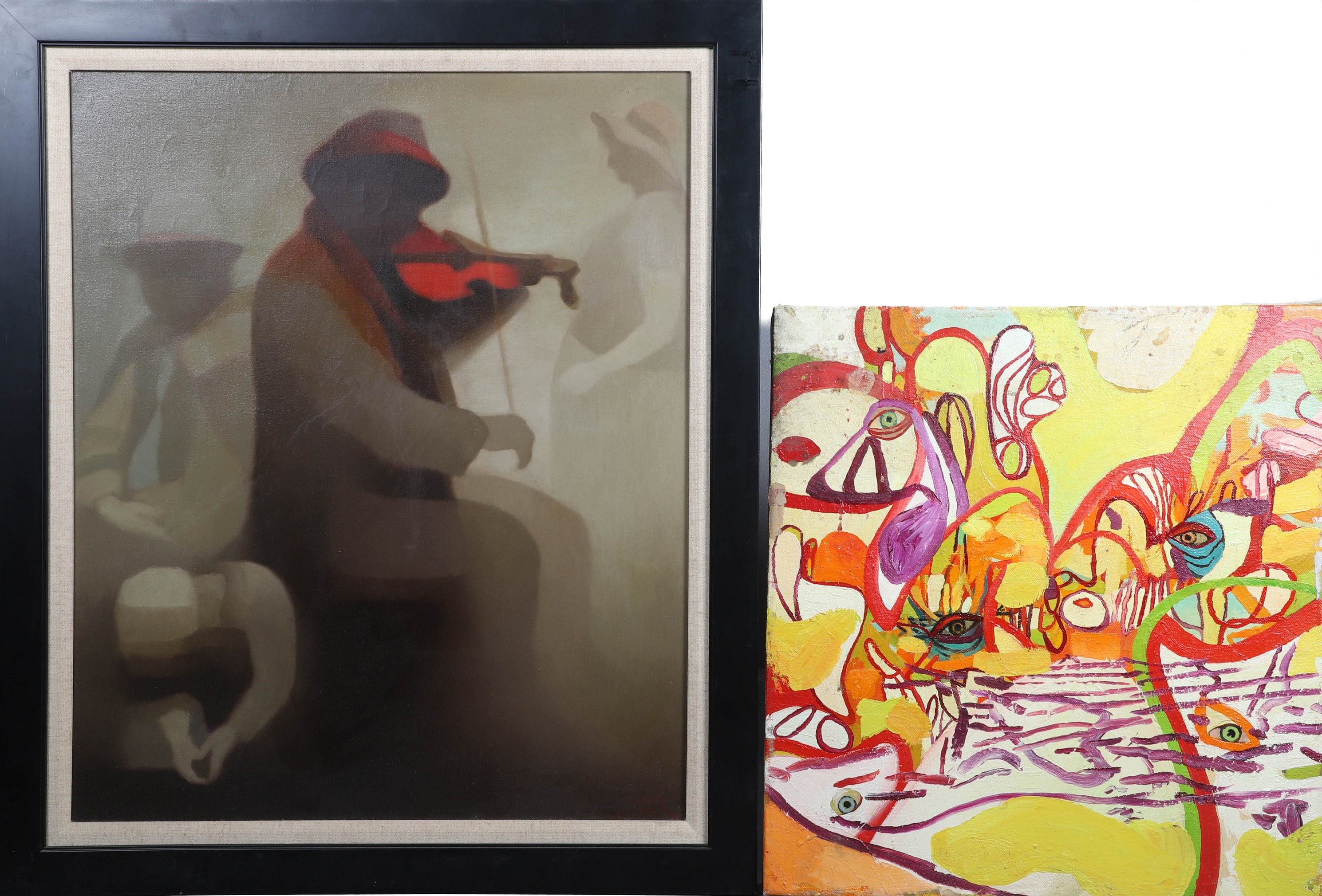 2 Paintings by Contemporary Artists,