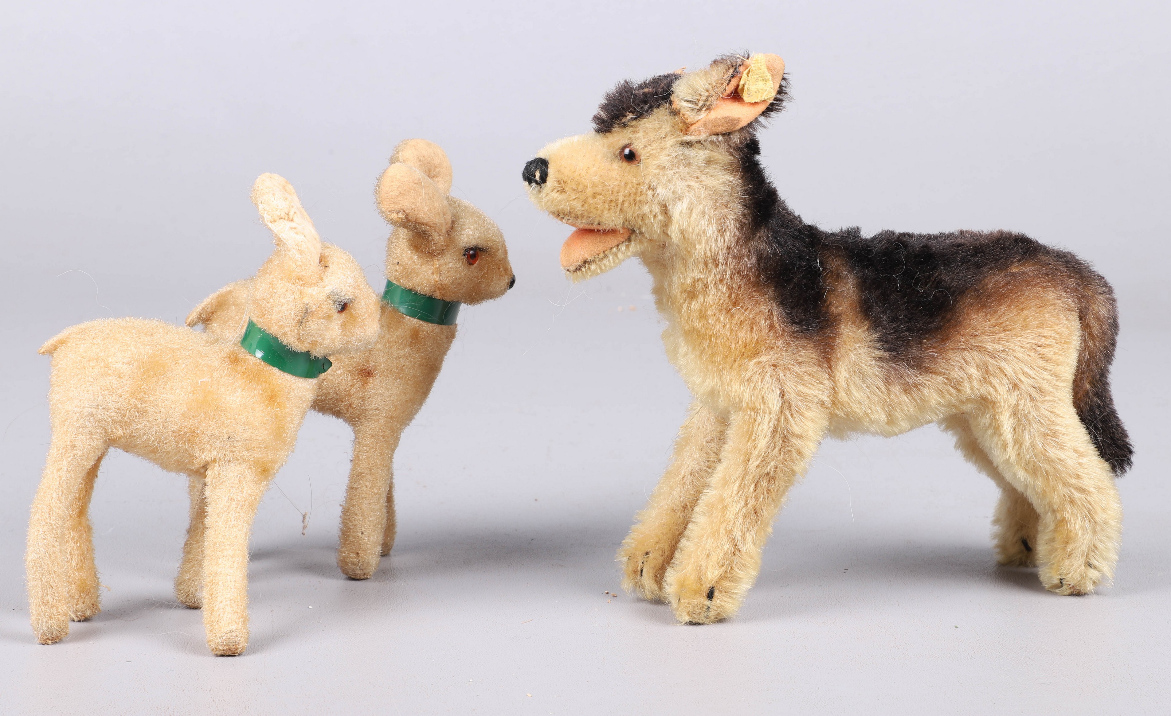 (3) Plush animals, c/o Steiff German