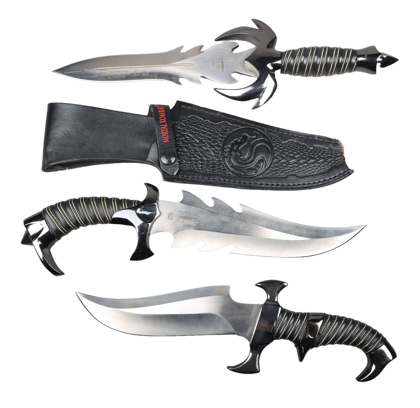 (3) Gil Hibben fantasy knives,
