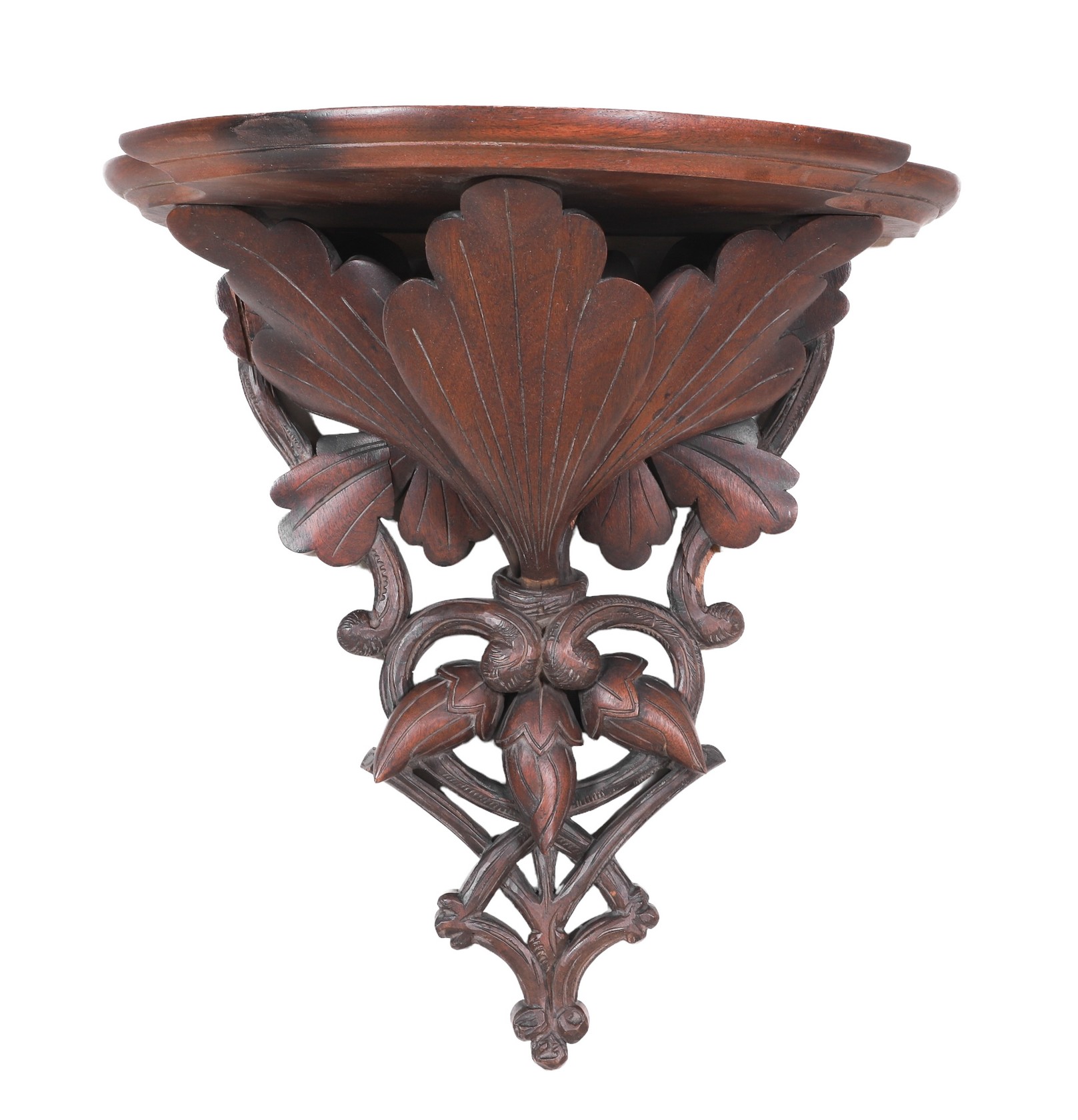 Victorian pierced carved walnut 27a644