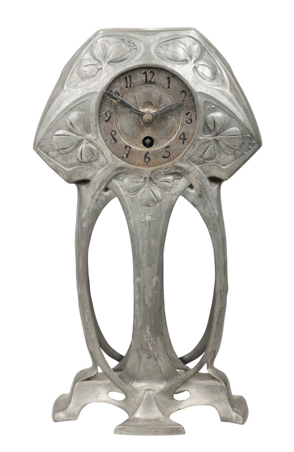 Art Nouveau Osiris pewter clock  27a63e