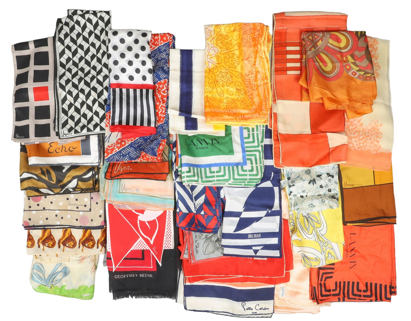 Vintage and designer scarves to