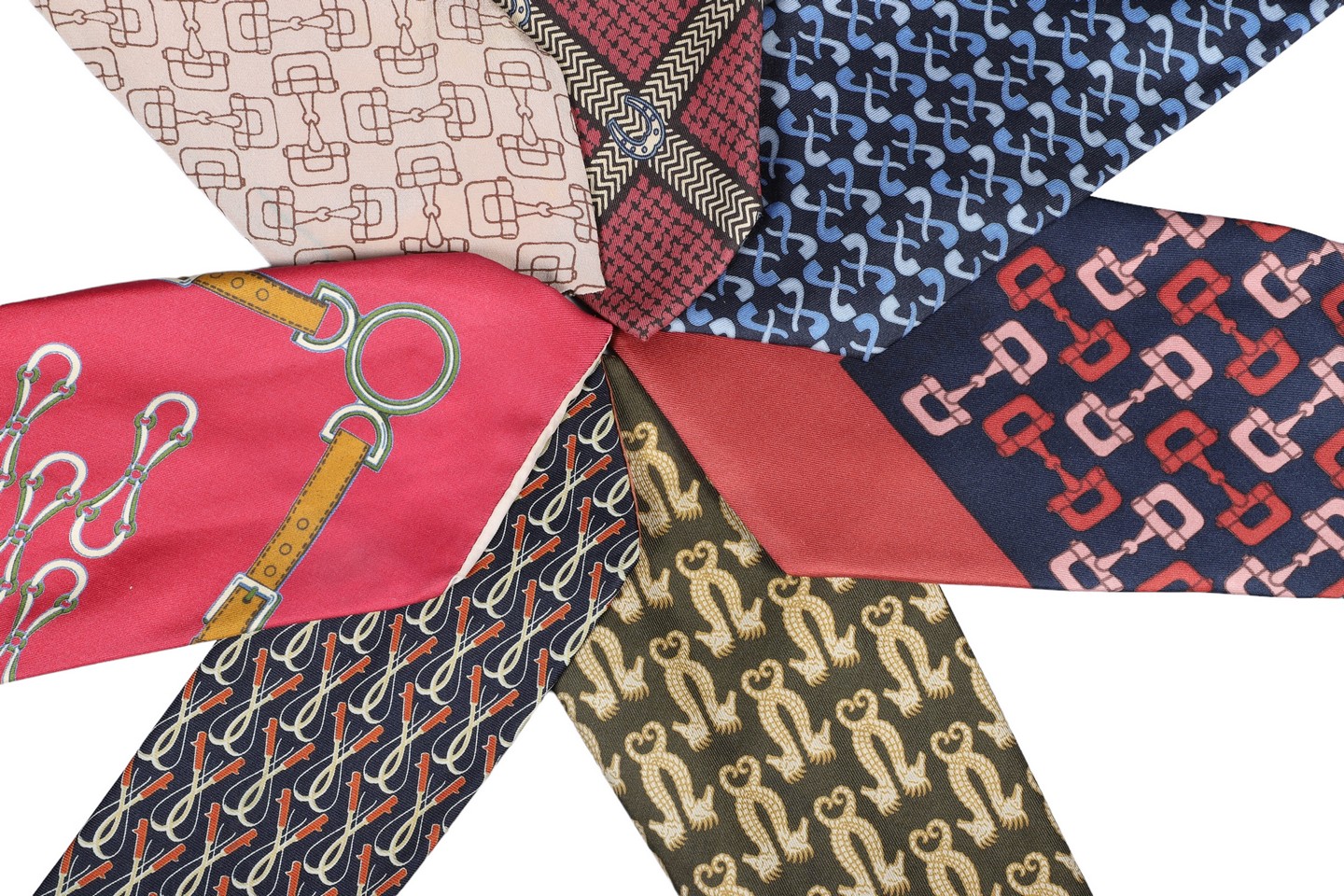 (7) Vintage Gucci silk ties to include