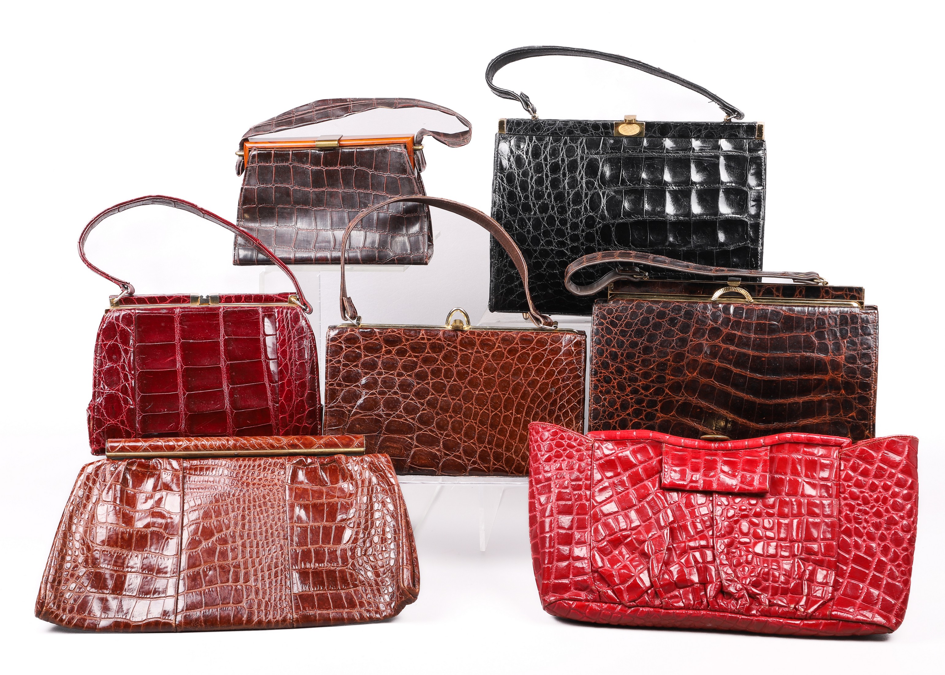 Reptile skin and style purse group