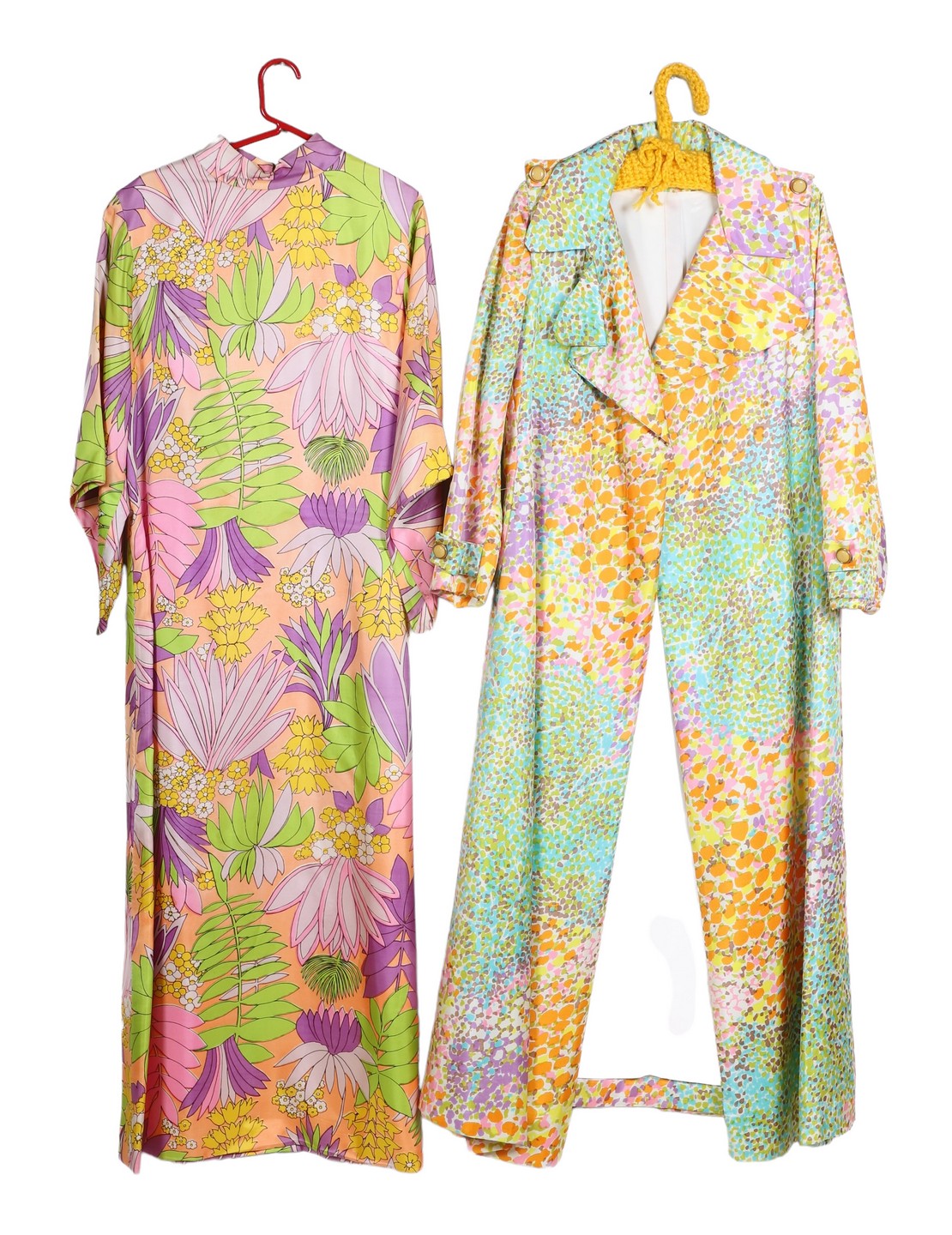 1960 s Floral dress and trench 27a6c8