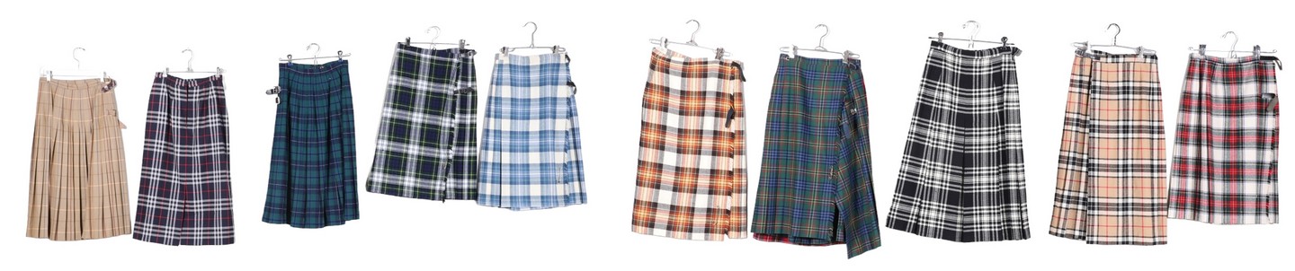  11 Wool plaid skirts to include 27a73b