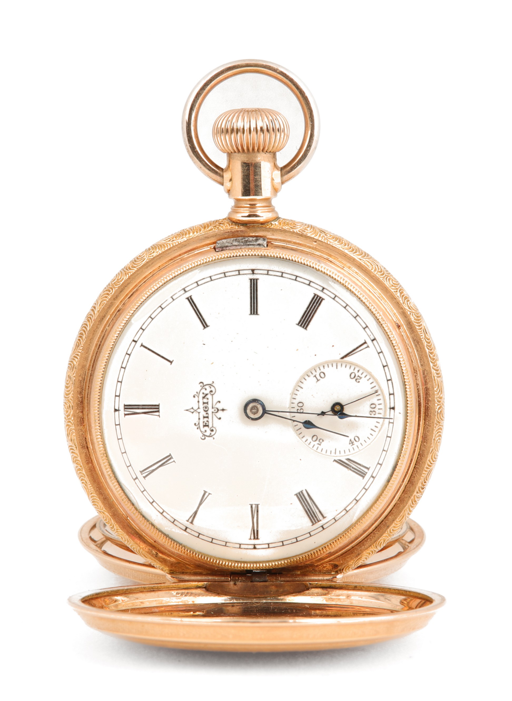 Elgin HC 6s 7J pocket watch, SN 6365682,