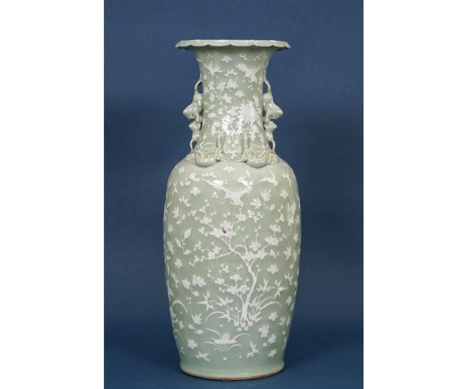Large Chinese porcelain light green