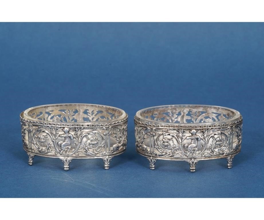 Pair of ornate sterling silver  278ee2