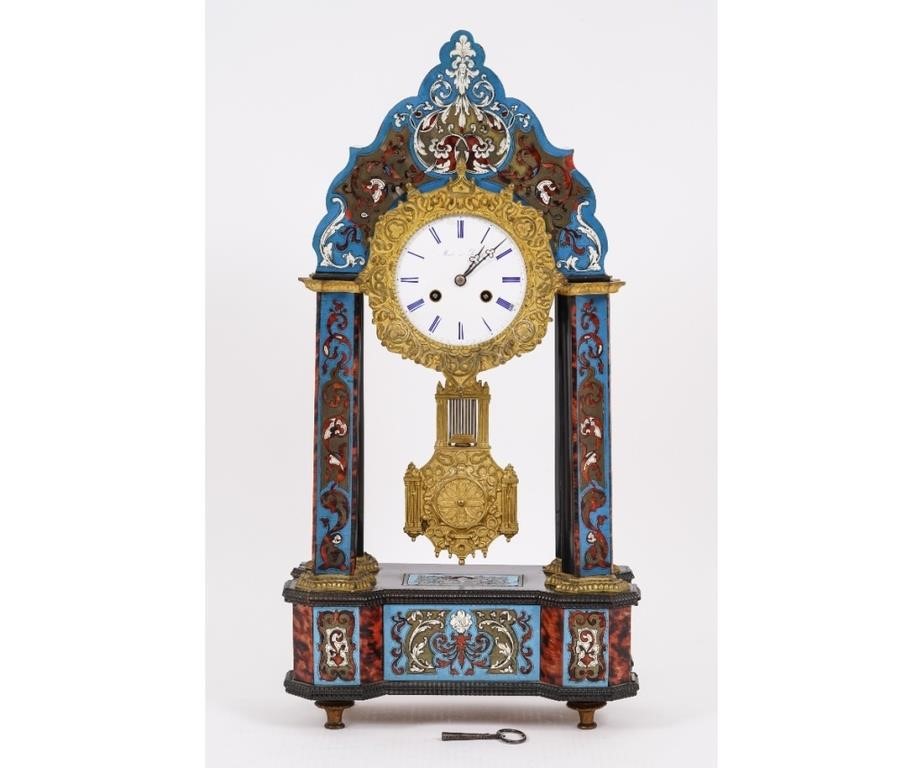 French Boulle clock with brass 278ef6